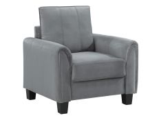 Davis Upholstered Accent Chair in Grey