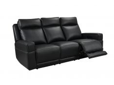 Valley Dual Power Reclining Sofa in Black