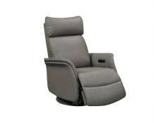 Tracy Swivel Glider Reclining Chair in Medium Gray