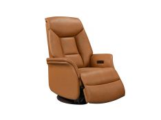 Victor Swivel Glider Reclining Chair in Camel