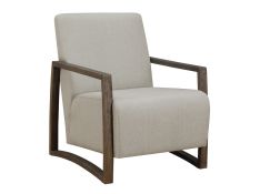 Furman Chair in Natural and Beige Cream