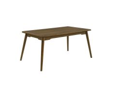 Malibu Rectangular Dining Table in Walnut Brown