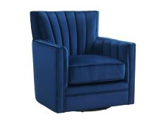 Loden Swivel Chair in Royale Cobalt