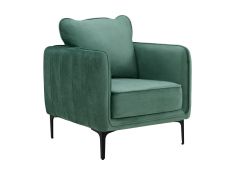 Rae Chair in Lavish 152 Green Velvet