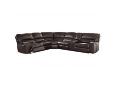 Saul Sectional Sofa in Espresso