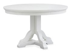 Charleston 48-Inch Round Dining Table in White Dove