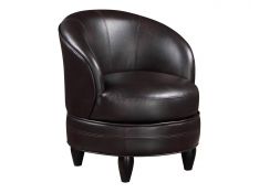 Sophia Swivel Accent Chair in Brown