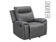 Gaston Manual Glider Recliner in Gray