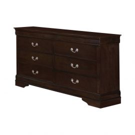 Louis Philippe 6-drawer Dresser Cappuccino - Coaster Fine Fu