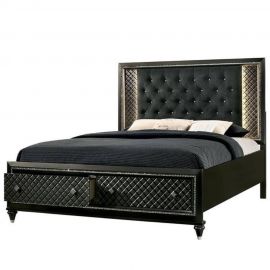 Sale Furniture Of America Demetria Queen Storage Bed In Metallic Grey ...