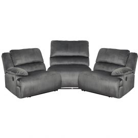 Clonmel charcoal on sale reclining sectional