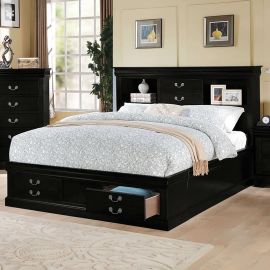 Acme Louis Philippe III Queen Bed Platinum