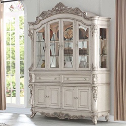 Hutch And Buffet In Antique White