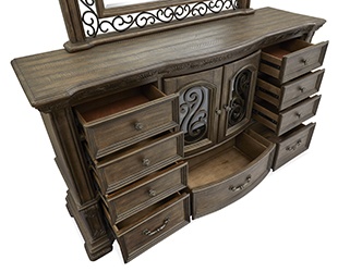 Magnussen Durango Drawer Dresser In Willadeene Brown - Local Furniture Outlet