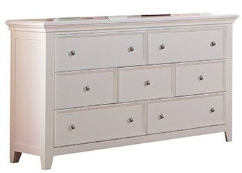 Acme Furniture Lacey 7 Drawer Dresser In White - Local Furniture Outlet