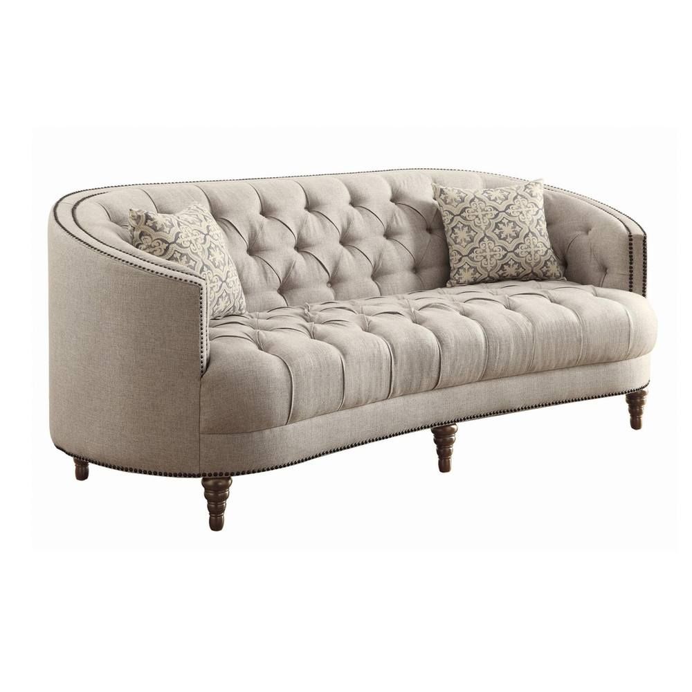 Avonlea Sloped Arm Upholstered Sofa - Coaster Furniture - Local Furniture Outlet