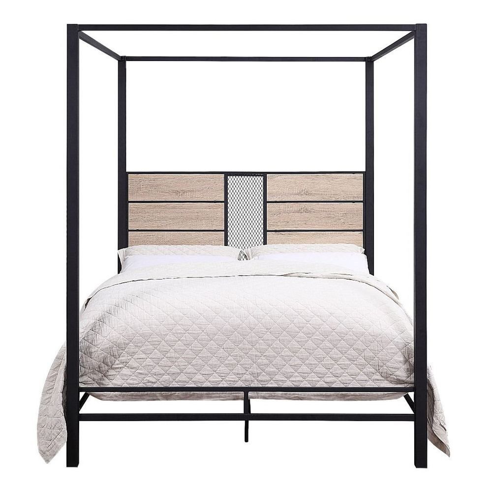 Baara Twin Canopy Bed - Local Furniture Outlet