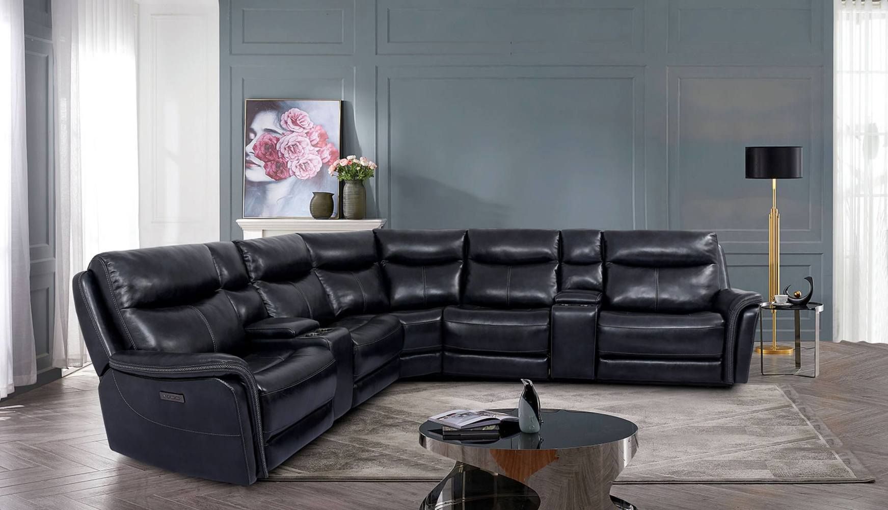 Braylee Power Sectional - Furniture of America - Local Furniture Outlet