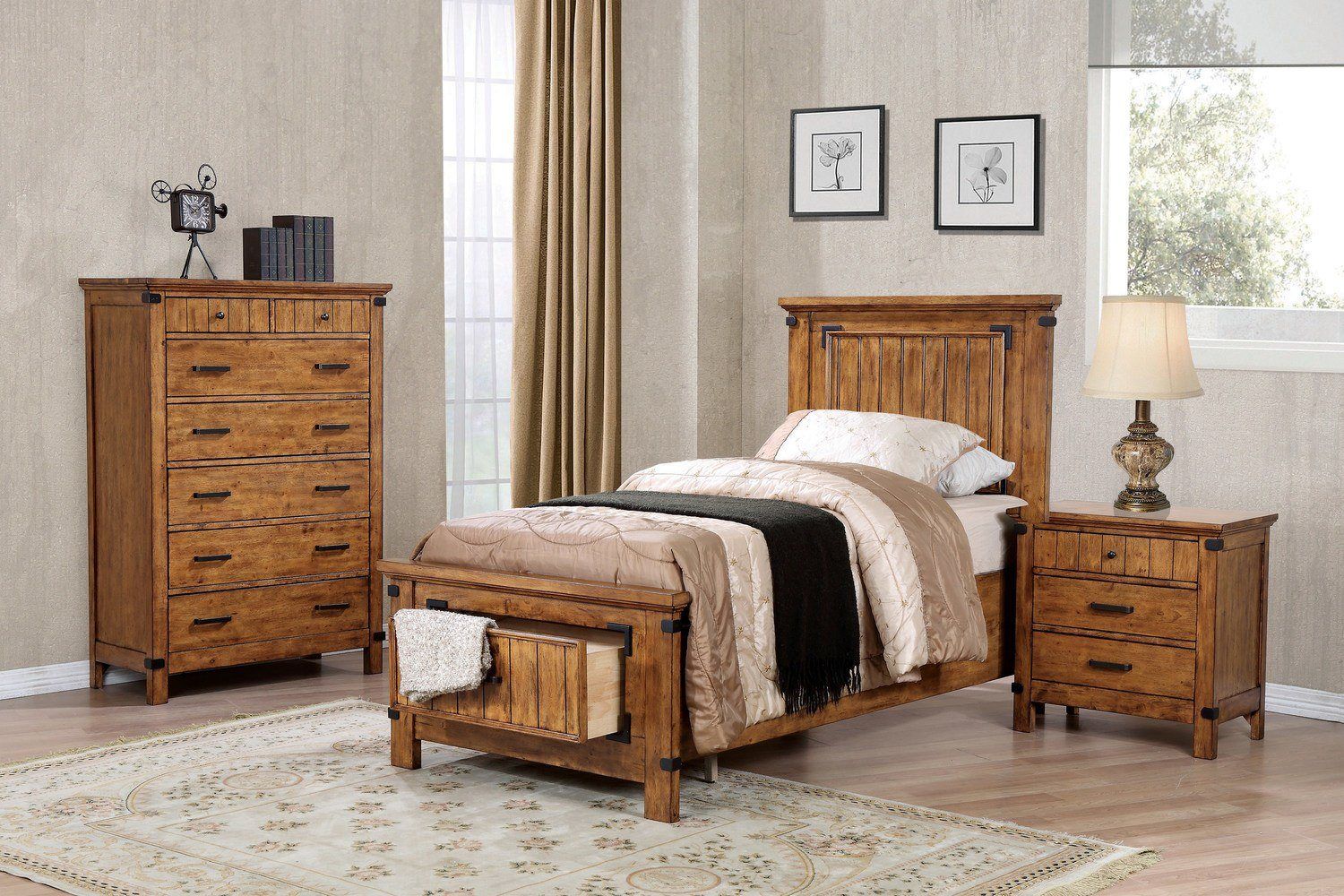 Brenner Twin Storage Bed - Coaster Furniture - Local Furniture Outlet