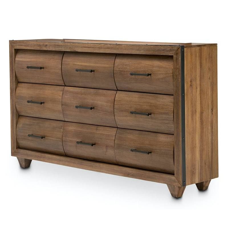 Brooklyn Walk 9 Drawer Dresser - AICO Furniture - Local Furniture Outlet