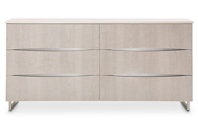 AICO Furniture Marin Dresser In Greige - Local Furniture Outlet