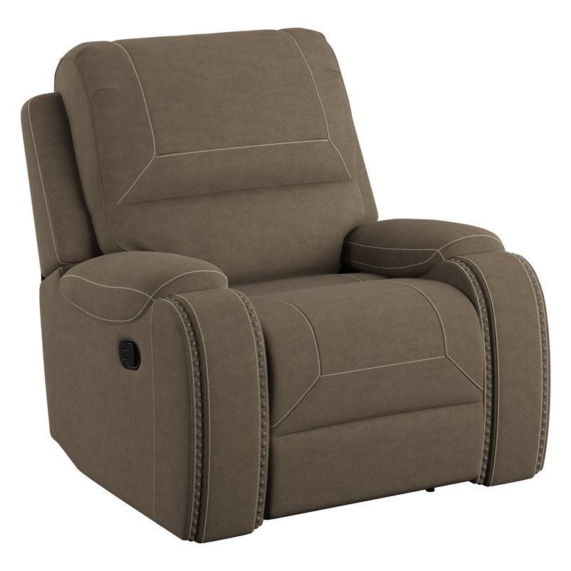 Adrian Swivel Recliner In Walnut Brown