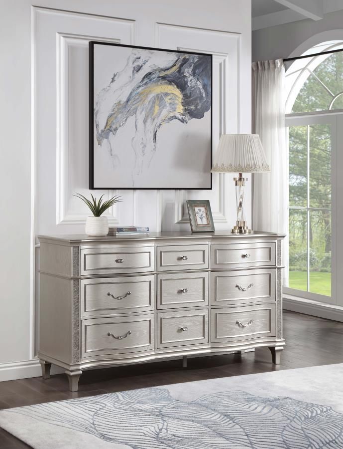 Evangeline 9 Drawer Dresser - Coaster Furniture - Local Furniture Outlet