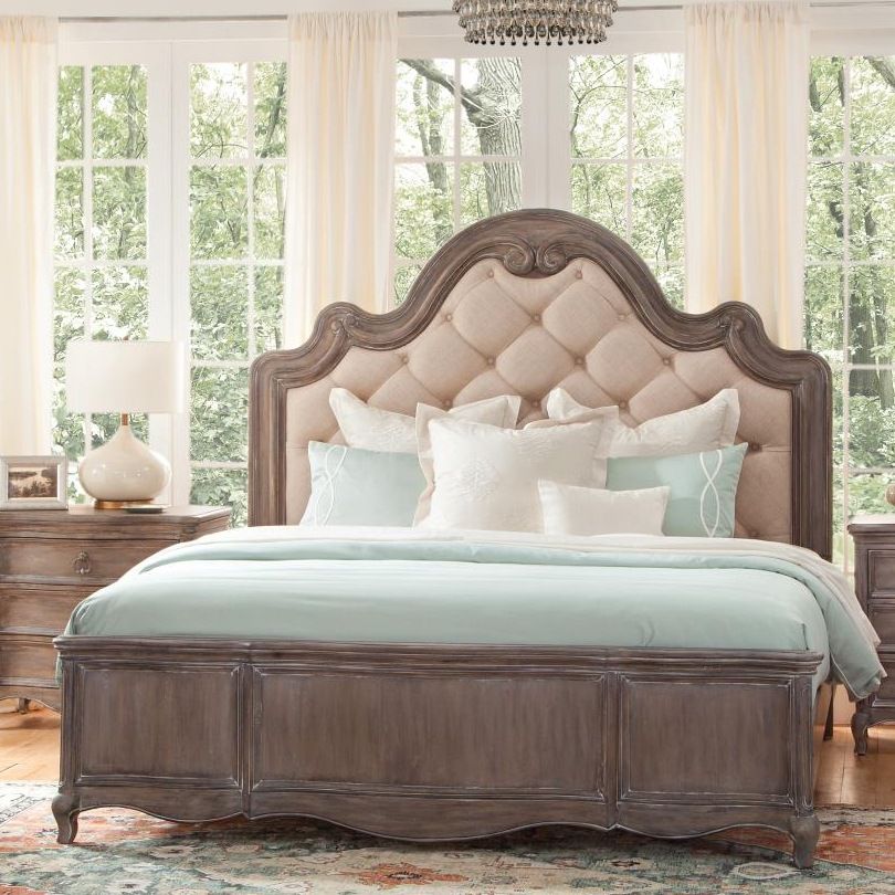 Genoa Tufted Upholstered King Bed - American Woodcrafters - Local Furniture Outlet