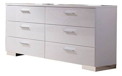 Acme Furniture Lorimar Dresser In White - Local Furniture Outlet