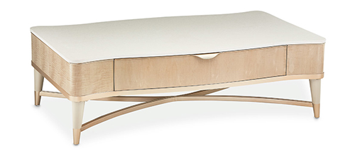 Malibu Crest Cocktail Table In Blush - Local Furniture Outlet