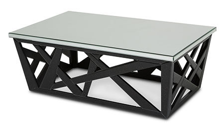 Montreal Metal Coffee Table in Black - Local Furniture Outlet