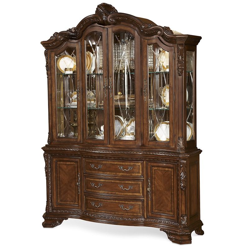 Old World China Cabinet - ART Furniture - Local Furniture Outlet