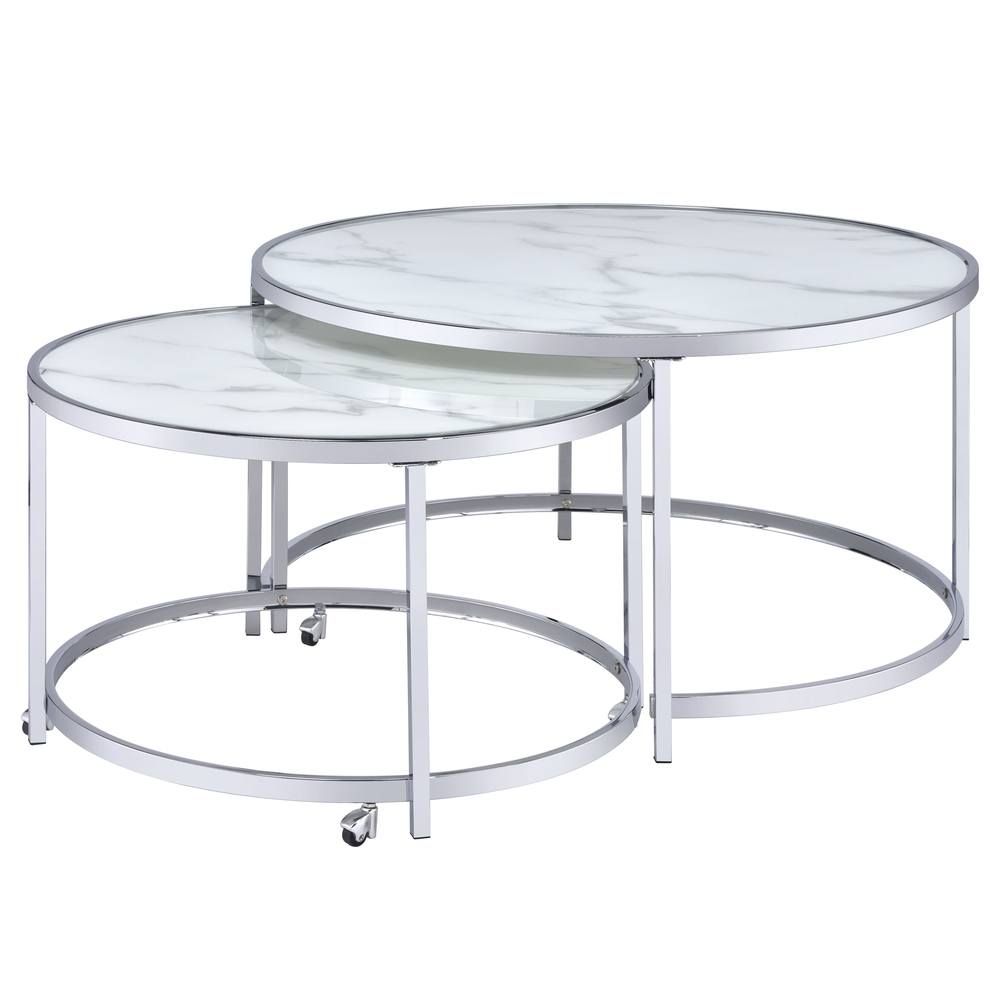 Rayne Nesting Cocktail Table - Steve Silver Furniture - Local Furniture Outlet