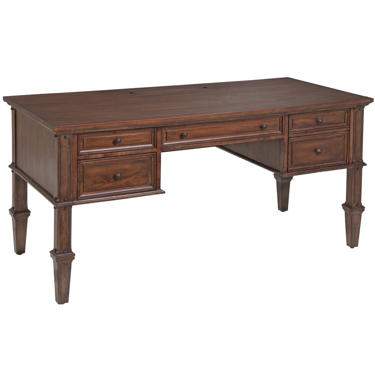 Sedona 60 Inch Storage Desk In Cinnamon Cherry - American Woodcrafters - Local Furniture Outlet