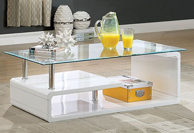 Torkel Glass Coffee Table - Local Furniture Outlet