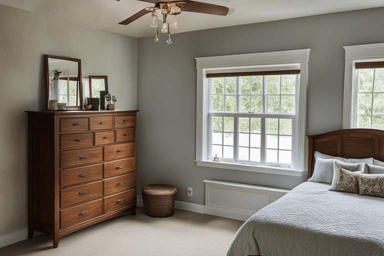 Dresser across a window | Local Furniture Outlet