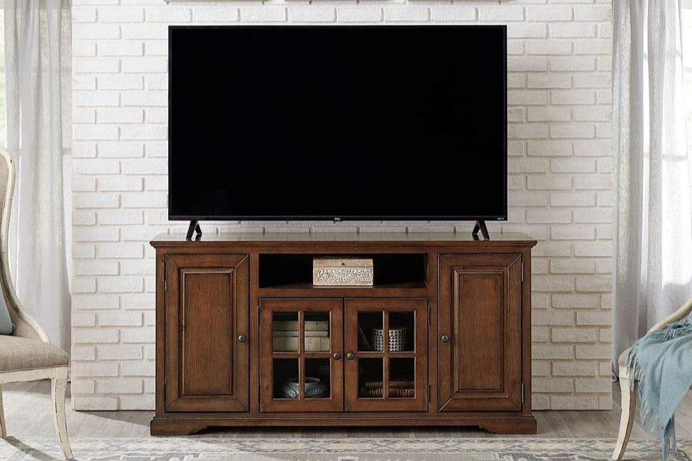 cherry tv cabinets - Local Furniture Outlet