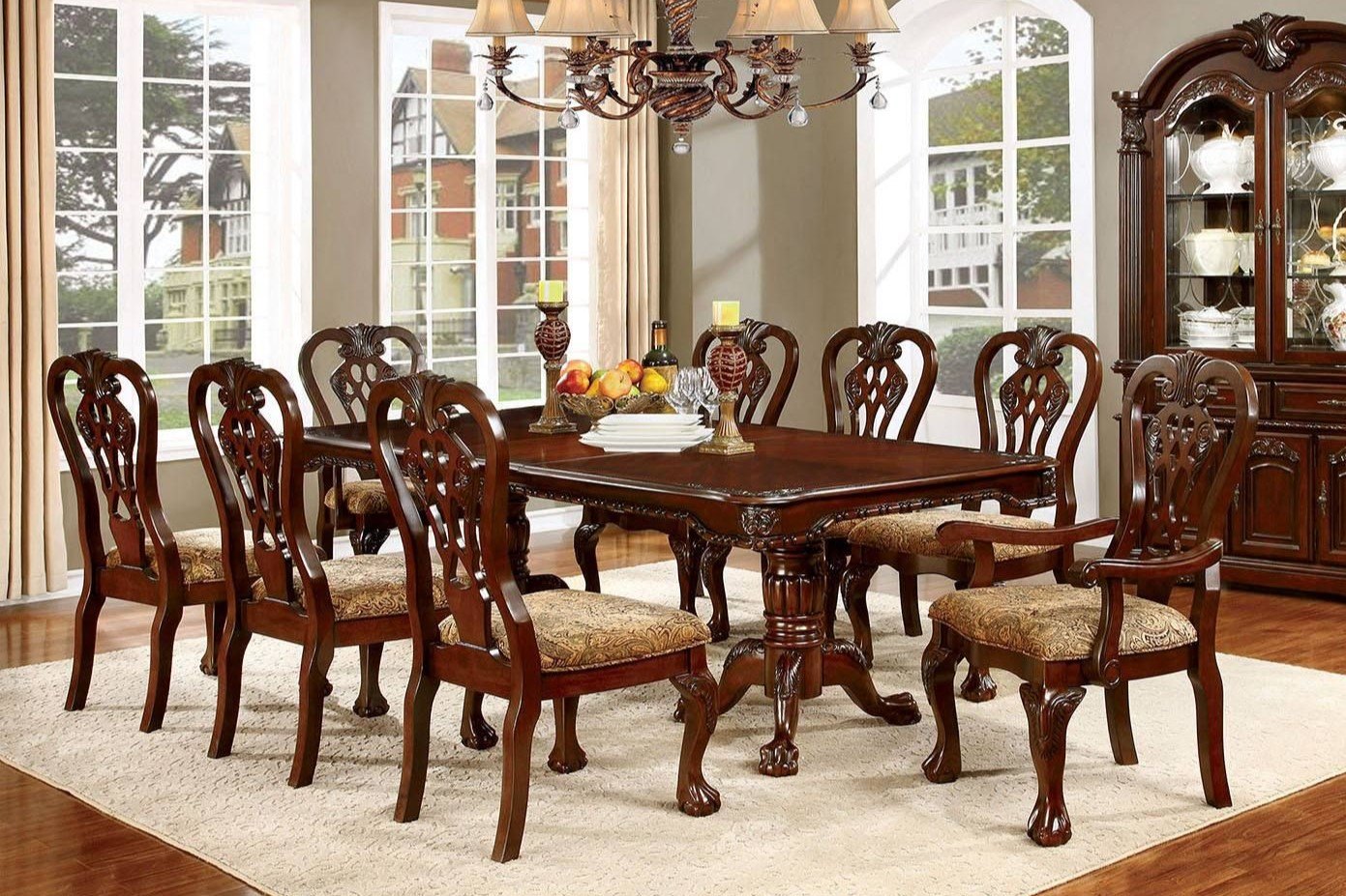 cherry wood dining table - Local Furniture Outlet