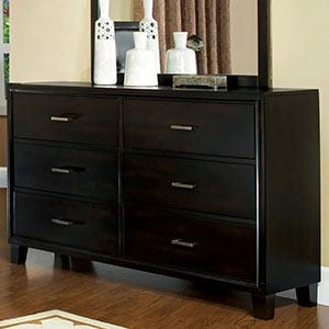 Coaster Louis Philippe 6 Drawer Dresser and Vertical Mirror