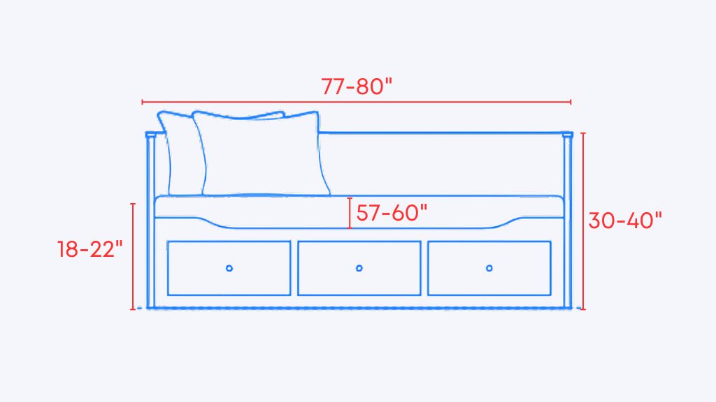 Full Size Daybed Dimensions - Local Furniture Outlet