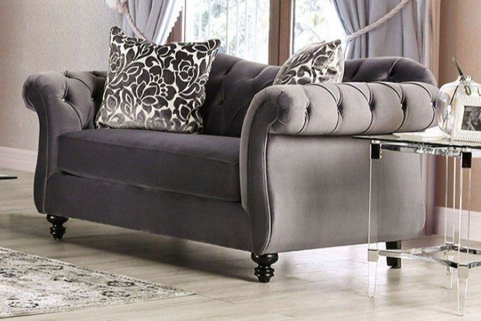 glam loveseats - Local Furniture Outlet