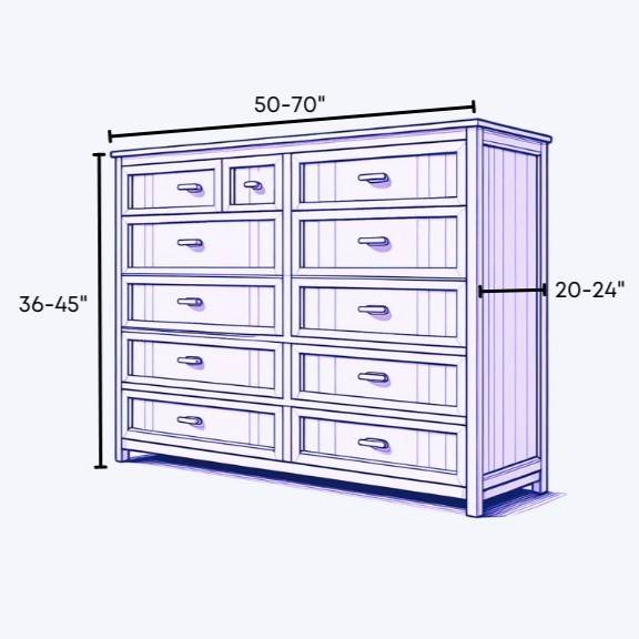 Large Dresser Dimensions - Local Furniture Outlet