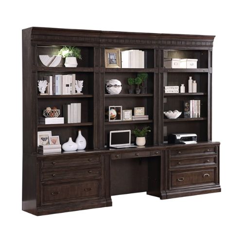 Library Bookcase Wall Units - Local Furniture Outlet