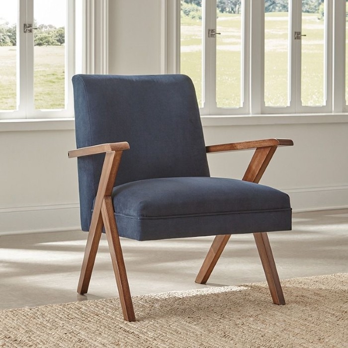 Monrovia Wooden Arms Accent Chair