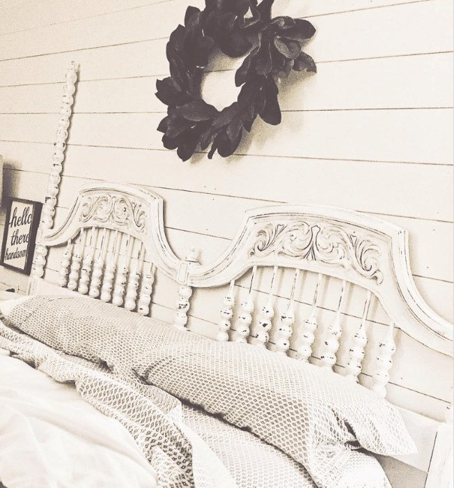 rustic repurposed headboard