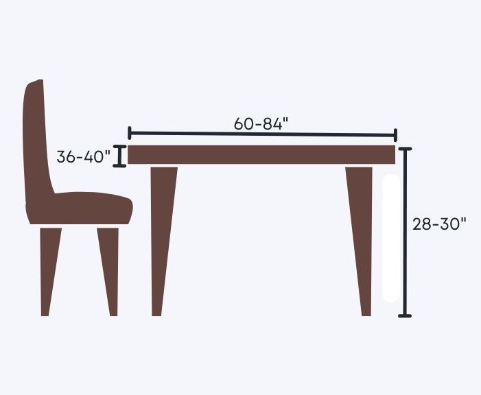 Standard Dining Table Dimensions - Local Furniture Outlet