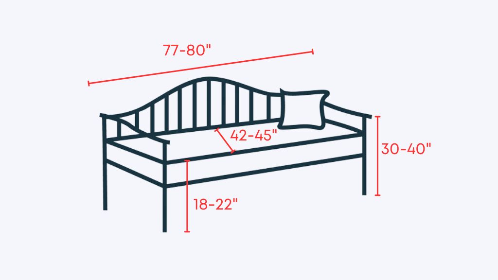 Twin Size Daybed Dimensions - Local Furniture Outlet