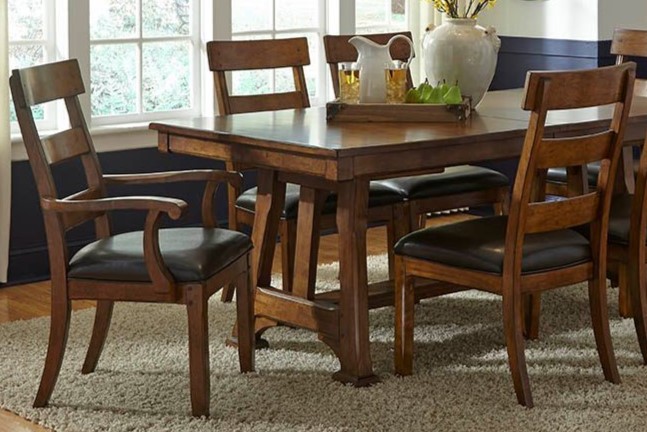 upholstered dining chairs with arms  - Local Furniture Outlet